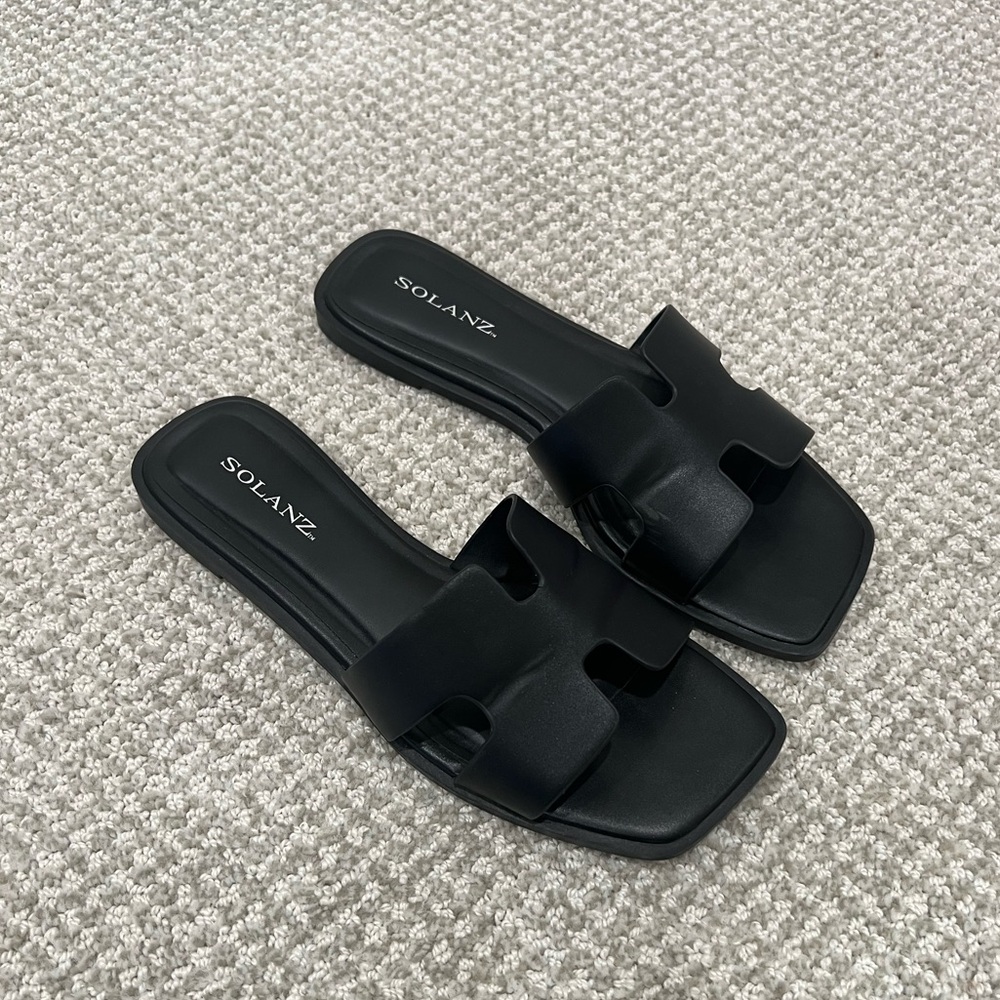 WOMEN'S SOLANZ SALVIA SANDALS - Black - Size 9